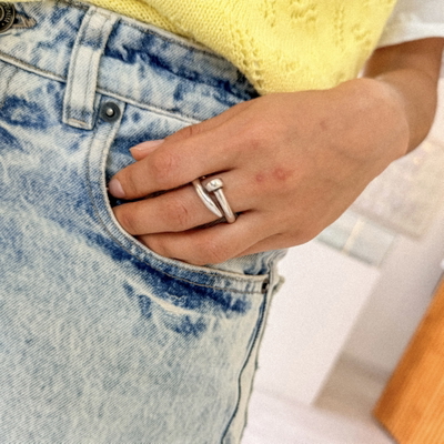Anillo Clavo Inflado Talle 19