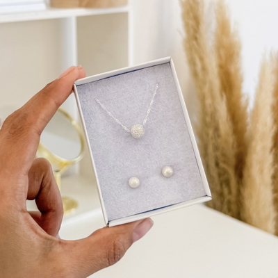 Set Bolita Arenada- Cadenita con Aros