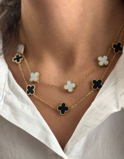 Collar Van Cleef Blanco| ACERO 