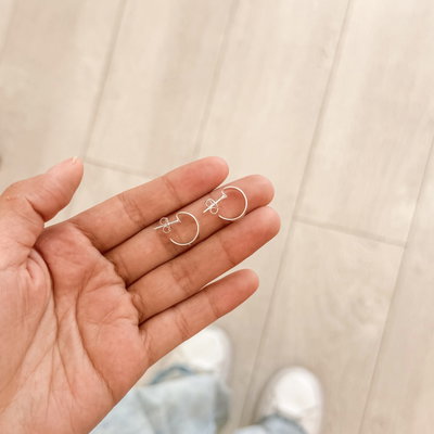 Aros Semi Argollas| 1,4cm