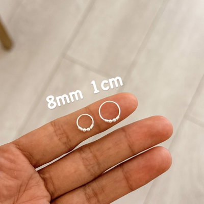 Argollitas Lucy 8mm 1cm| Para nariz