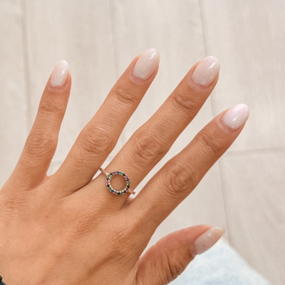 Anillo Círculo Colores Talle 12