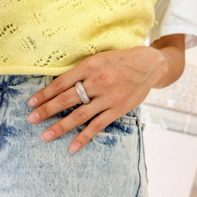 Anillo Noelia  Inflado Talle 17