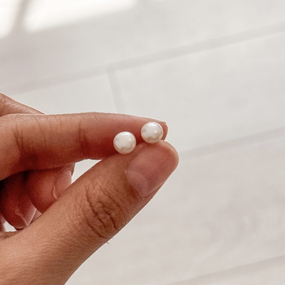 Aros Perlas Cultivadas| 6mm