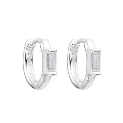Argollas Cubic Rectángulo 1cm| Par