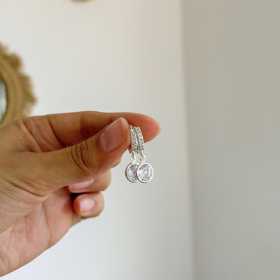 Argollas Cubic| PLATA LAMINADA