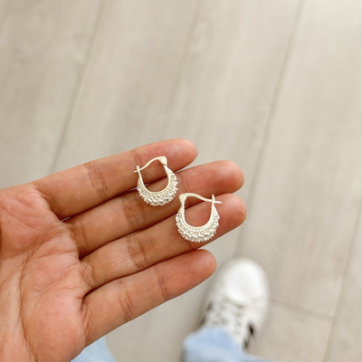 Argollas Canastas 1,5cm| PLATA LAMINADA