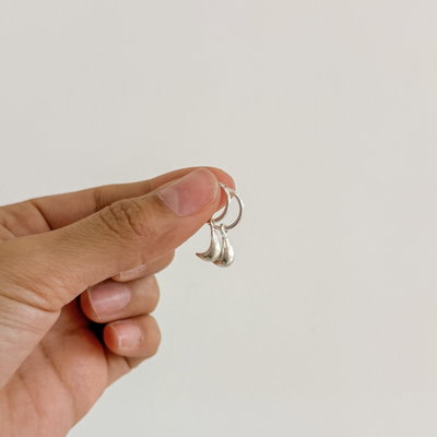 Argollas con Gotitas| Par 