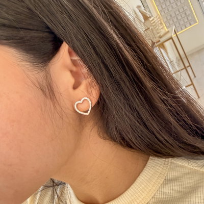 Aros corazón cubic