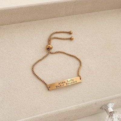 Pulsera para grabar| ACERO DORADO
