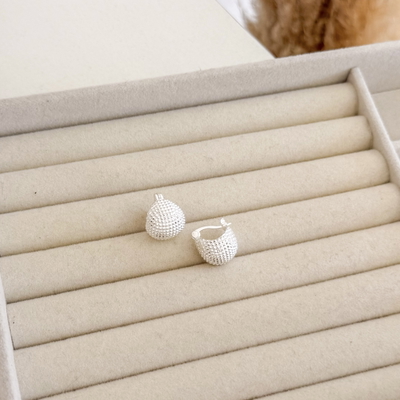 Argollas Canastitas| PLATA LAMINADA
