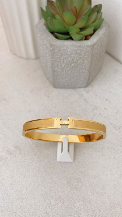 Pulsera Hermes ACERO DORADO WATERPROOF