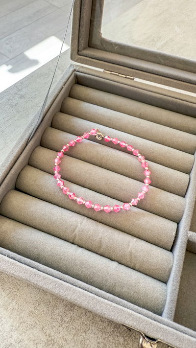 Pulsera Rosa (cristal de roca)