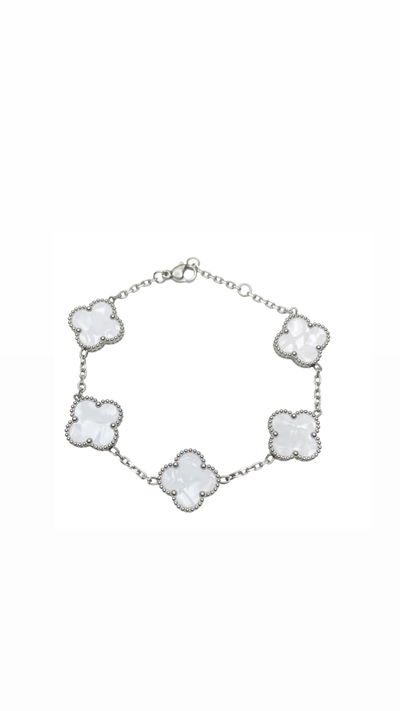 Pulsera Trebol ACERO WATERPROOF