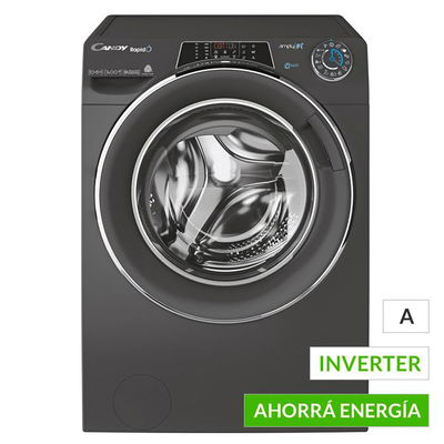 LAVASECARROPAS CANDY 10KG INV GRIS ROW41066DWHCR