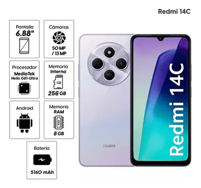 CELULAR REDMI  14C 256/8 GB DREAN PURPLE