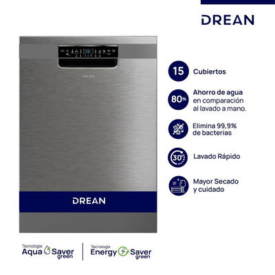 LAVAVAJILLAS DREAN 15 CUB INOX