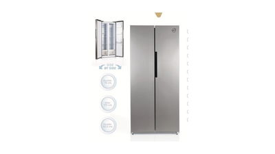 HELADERA NEBA SB420AC PLATA SIDE BY SIDE