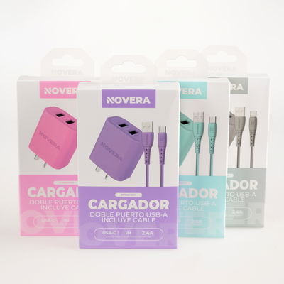 Cargador USB-A a USB-C 12W + Cable de 1 Metro