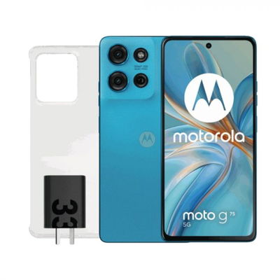 CELULAR MOTOROLA G75 5G (XT2437-2) 8GB/256GB 50MP+8MP/32MP 6.7" AQUA BLUE (PB3V0027AR)