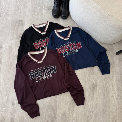 Camiseta Boston Crop