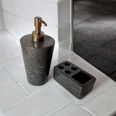 Set de baño en terrazo