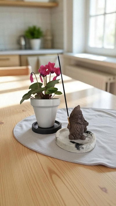 Gnomo porta sahumerio