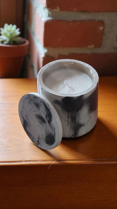 Cuenco gota c/tapa y vela