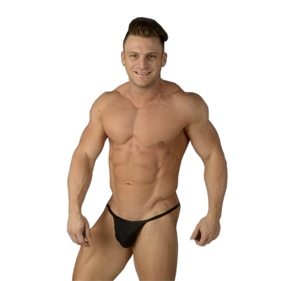 Tanga microfibra negra 