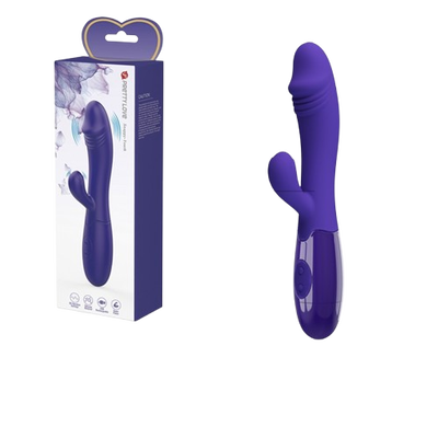 Vibrador con doble estimulación y carga USB