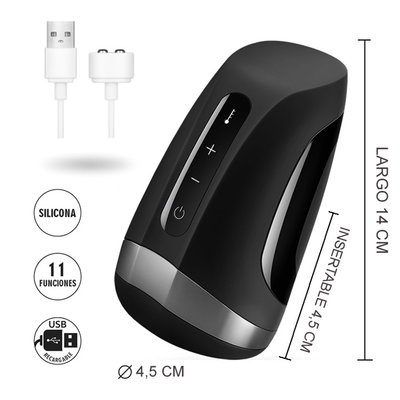 Men Heat Vibration Masturbador masculino con 70 combinaciones de vibracion