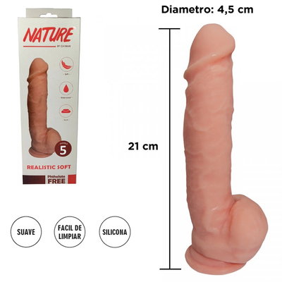 DILDO NATURE 21 x 4,5
