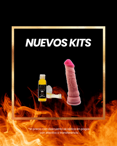 KIT REALISTA , DILDO + LUBRICANTE GOLD