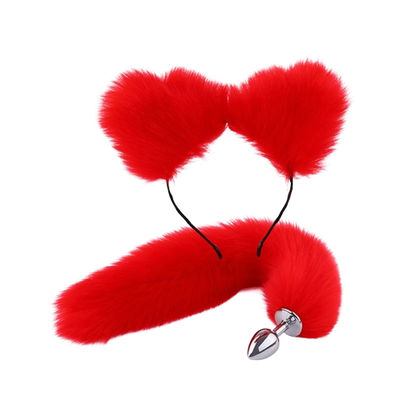 PLUG CON COLA Y OREJAS DE GATO