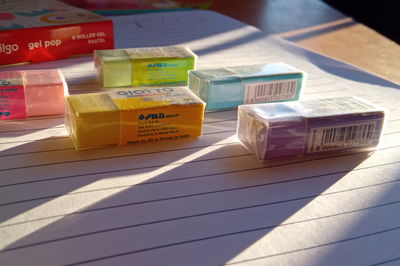 Goma de borrar pastel