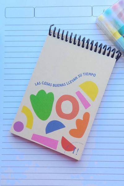 Libreta LAS COSAS BUENAS LLEVAN SU TIEMPO