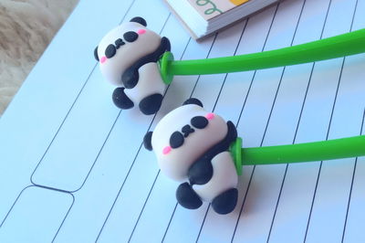Lapicera flexible osito panda 