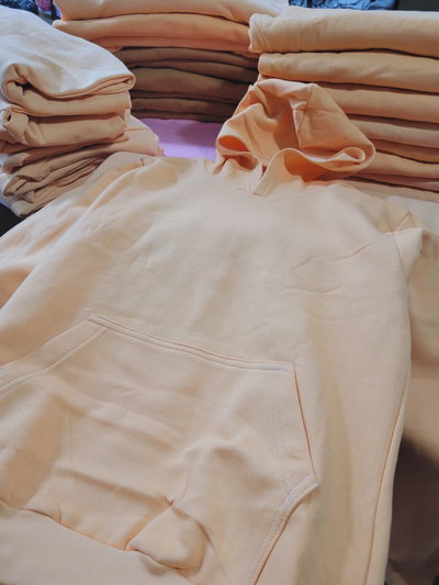 Buzo Oversized Canguro Unisex (color: durazno)