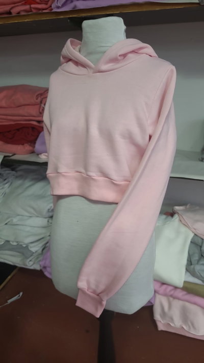 Buzo Corto Crop (rosa)