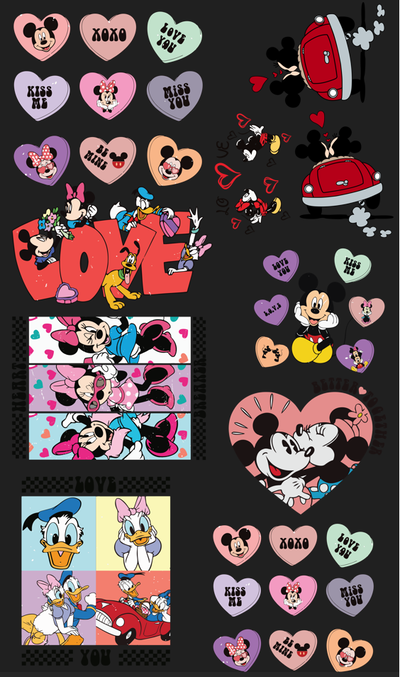 Pliego Mickey y Minnie love