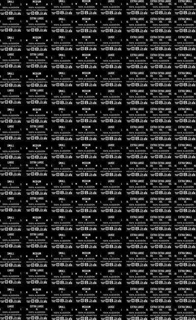 Pliego de 144 talles de 6x4cm en blanco