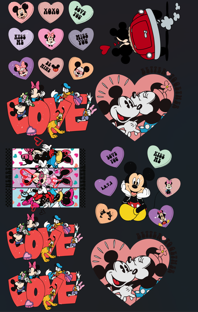 Pliego Mickey y Minnie love