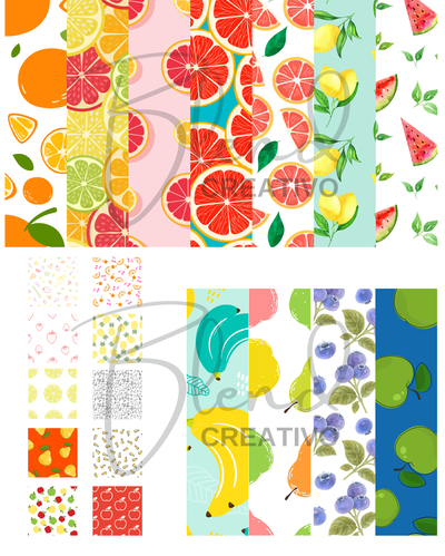 Patrones Digitales - Colección Frutas