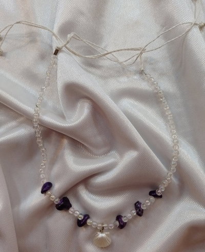 Gargantilla con piedras naturales 