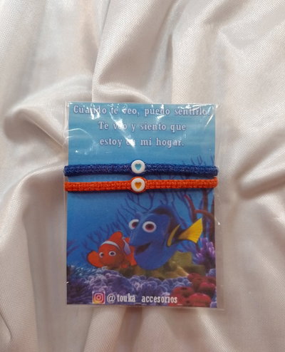 Pulseras Dory y Nemo