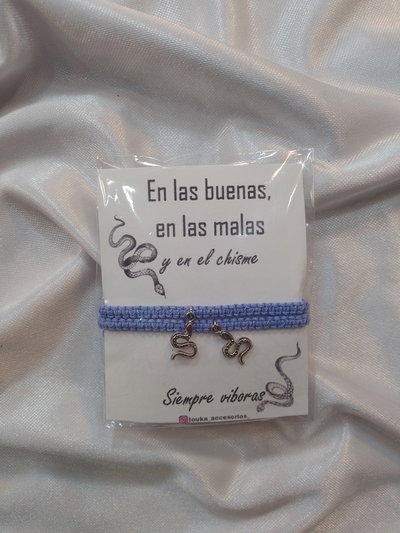 Pulseras En las buenas en las malas y en el chisme