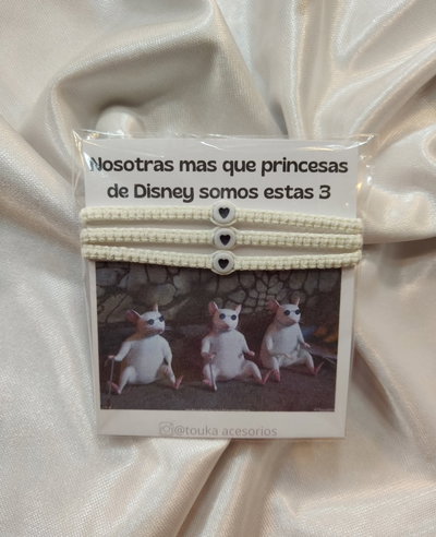 Pulseras 3 ratas ciegas 