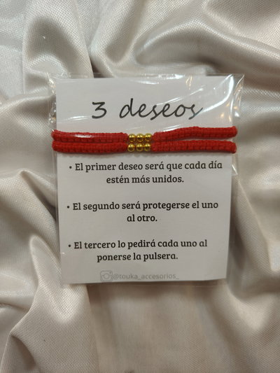 Pulseras 3 deseos 