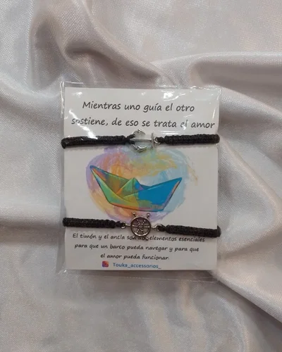 Pulseras Ancla y Timón 