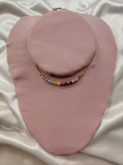 Gargantilla cuentitas de vidrio 